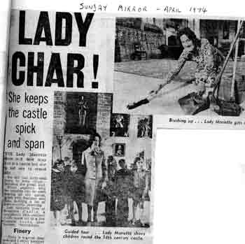 1974 Sunday Mirror's 'Lady Char' piece