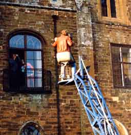 Cameraman on a crane shooting This Land of England for Channel 4