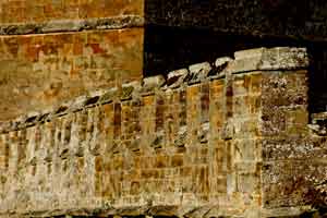 14th Century Crenellations. Photograph &copy; P Fiennes.