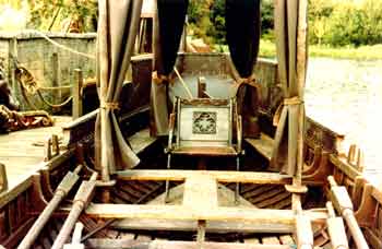 Interior of the boat